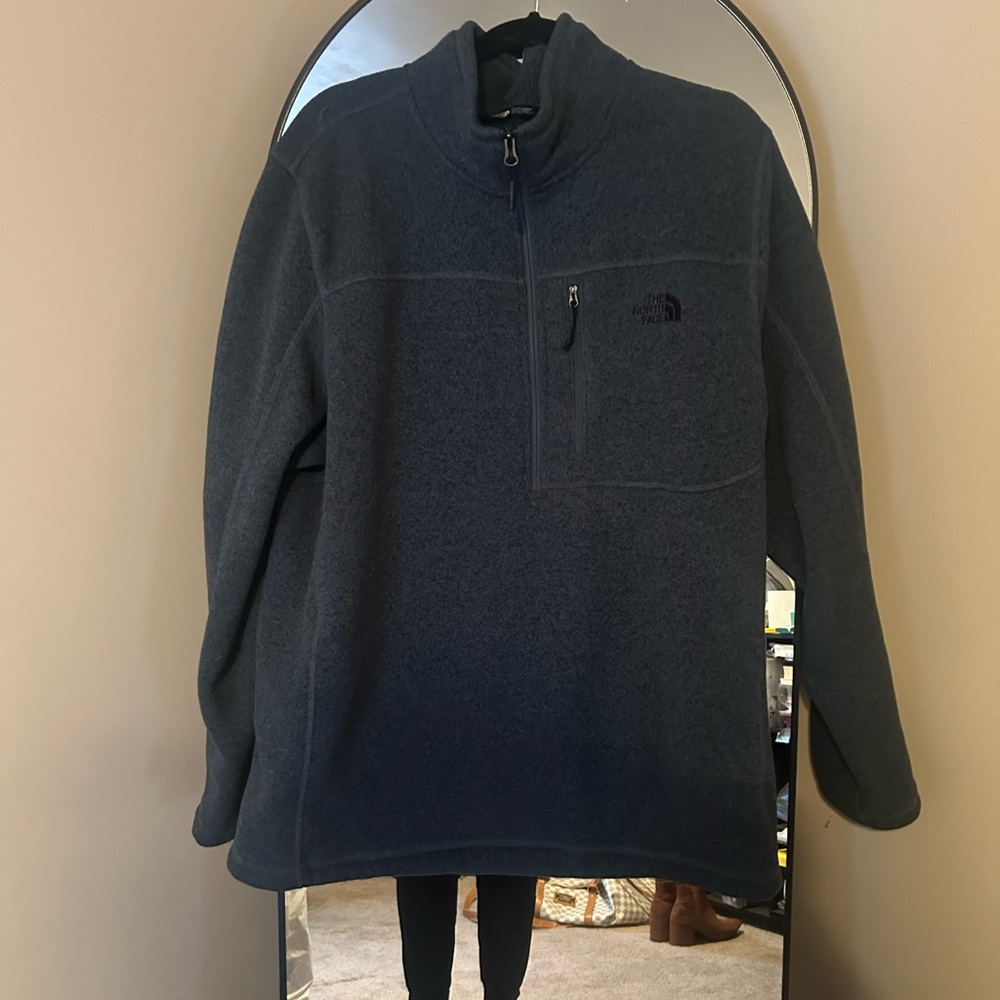 The North Face Blue Zip Up Sweater with Insulating Fleece